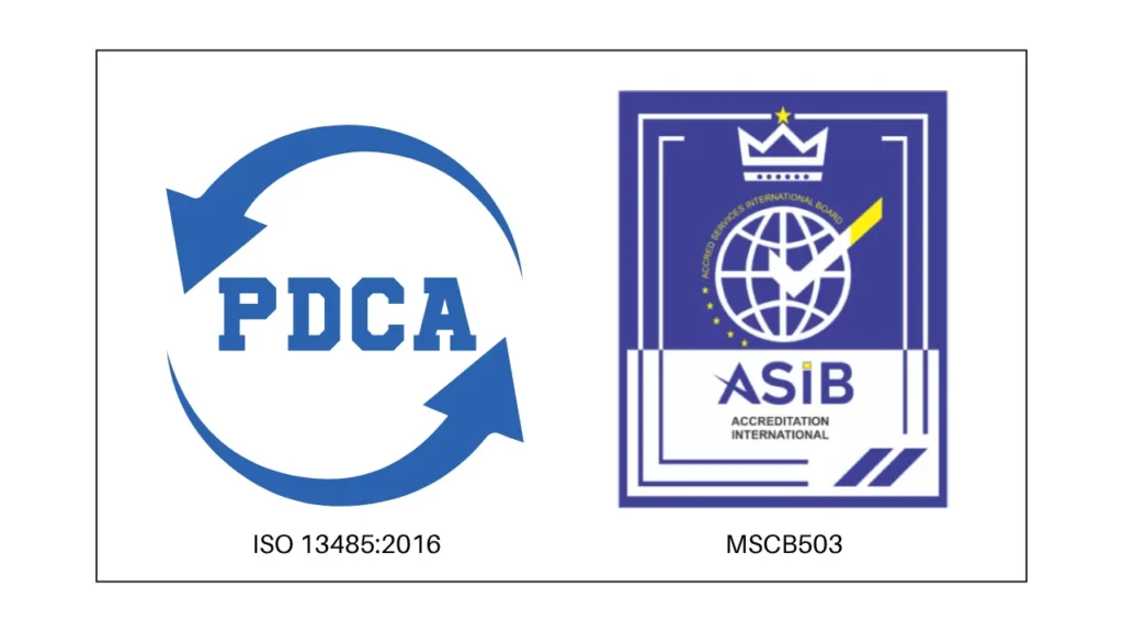 ISO 13485 2016 ใบรับรอง