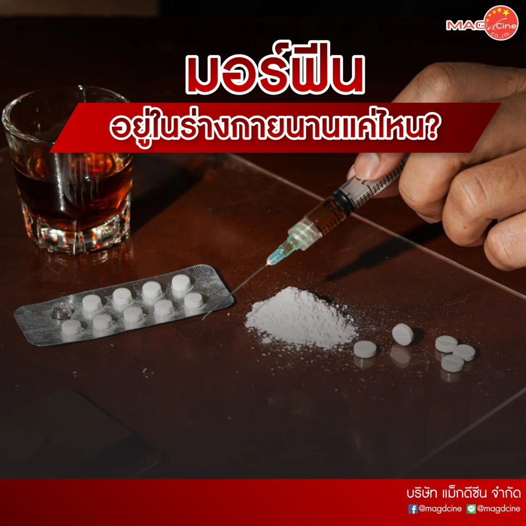 มอร์ฟีนอยู่ในร่างกายนานแค่ไหน? 1 01 1 มอร์ฟีนอยู่ในร่างกายนานแค่ไหน?