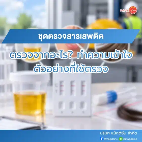 ชุดตรวจสารเสพติดตรวจจากอะไร
